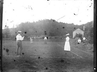Tennis in 1900 - country style