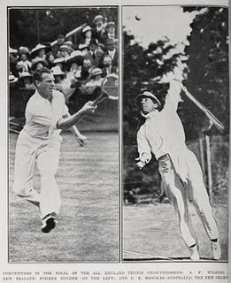 Wilding at Wimbledon 1914